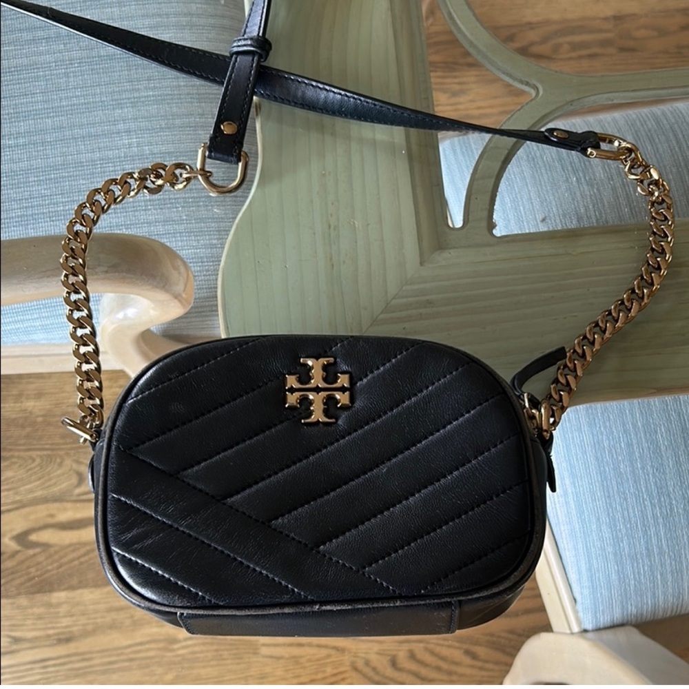 Tory Burch Black Quilted Crossbody Bag
